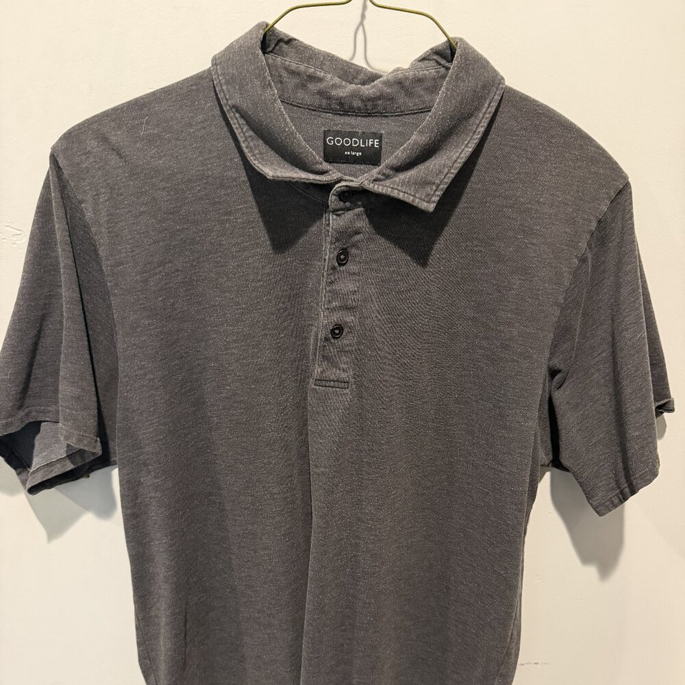 Goodlife Polo Shirt XXL Gray Premium Soft Short Sleeve